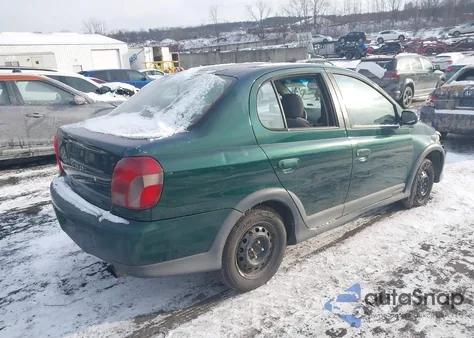 2000 Toyota Echo z USA, uszkodzony, nr VIN JTDBT1230Y0057047